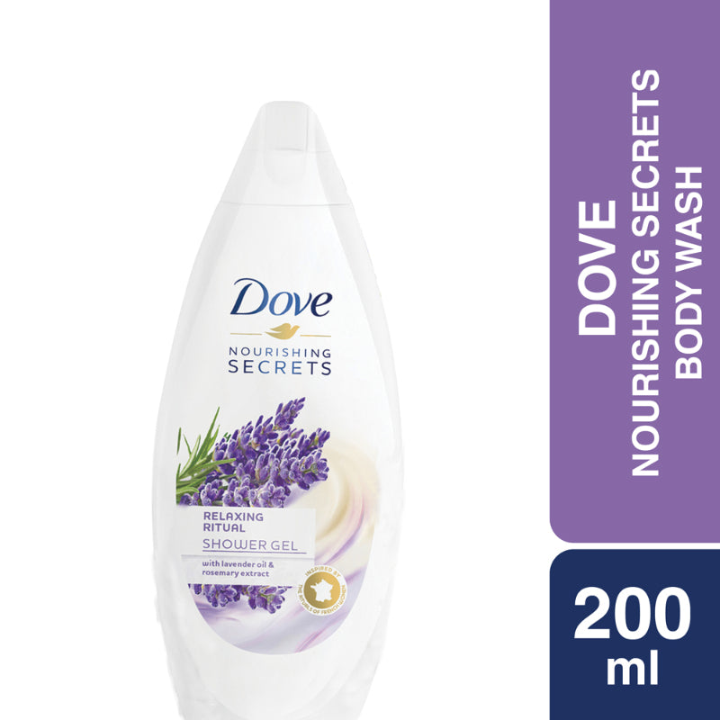 Dove Nourishing Secrets Relaxing Ritual Body Wash with Lavender Oil & Rosemary Extracts 200ml