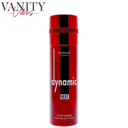 Hemani Fragrances Dynamic Heat Pour Homme Perfumed Body Spray 200ml Long-Lasting Bold & Masculine Fragrance