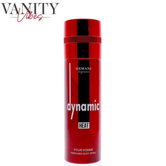 Hemani Fragrances Dynamic Heat Pour Homme Perfumed Body Spray 200ml Long-Lasting Bold & Masculine Fragrance