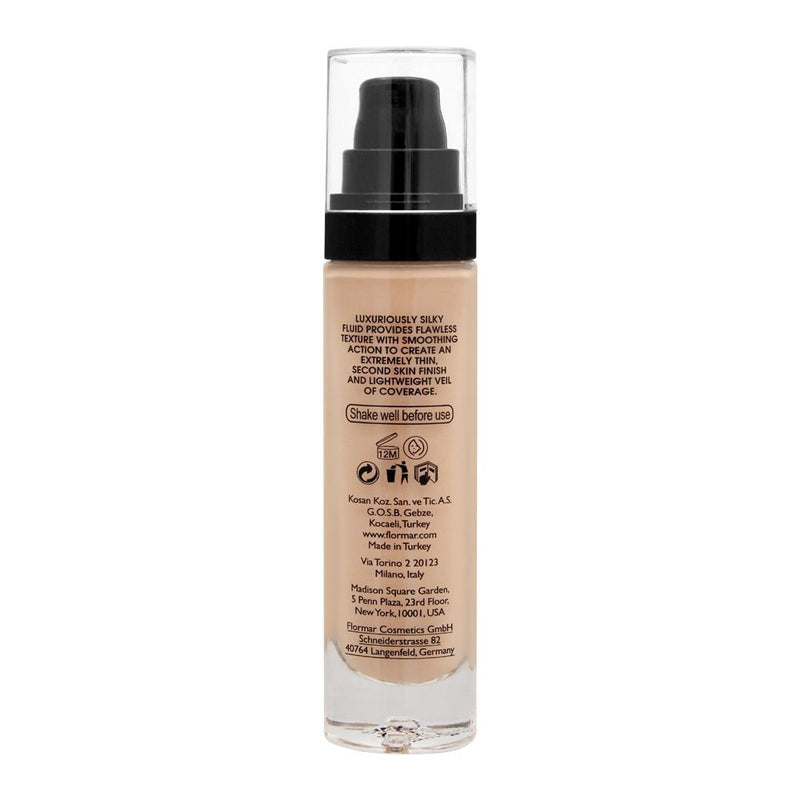 Flormar Invisible Cover HD Foundation SPF 30 (Shade: 40 Light Ivory) 30ml