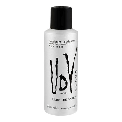 UDV For Men Black Body Spray 200ml Long-Lasting Fresh & Masculine Fragrance