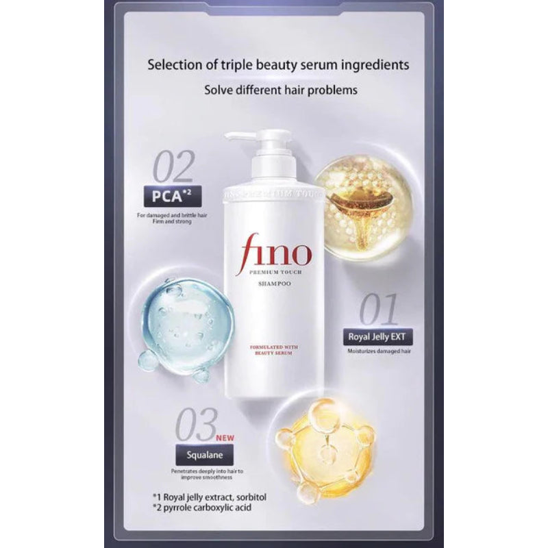 Fino Premium Touch Shampoo Formulated With Beauty Serum 550ml