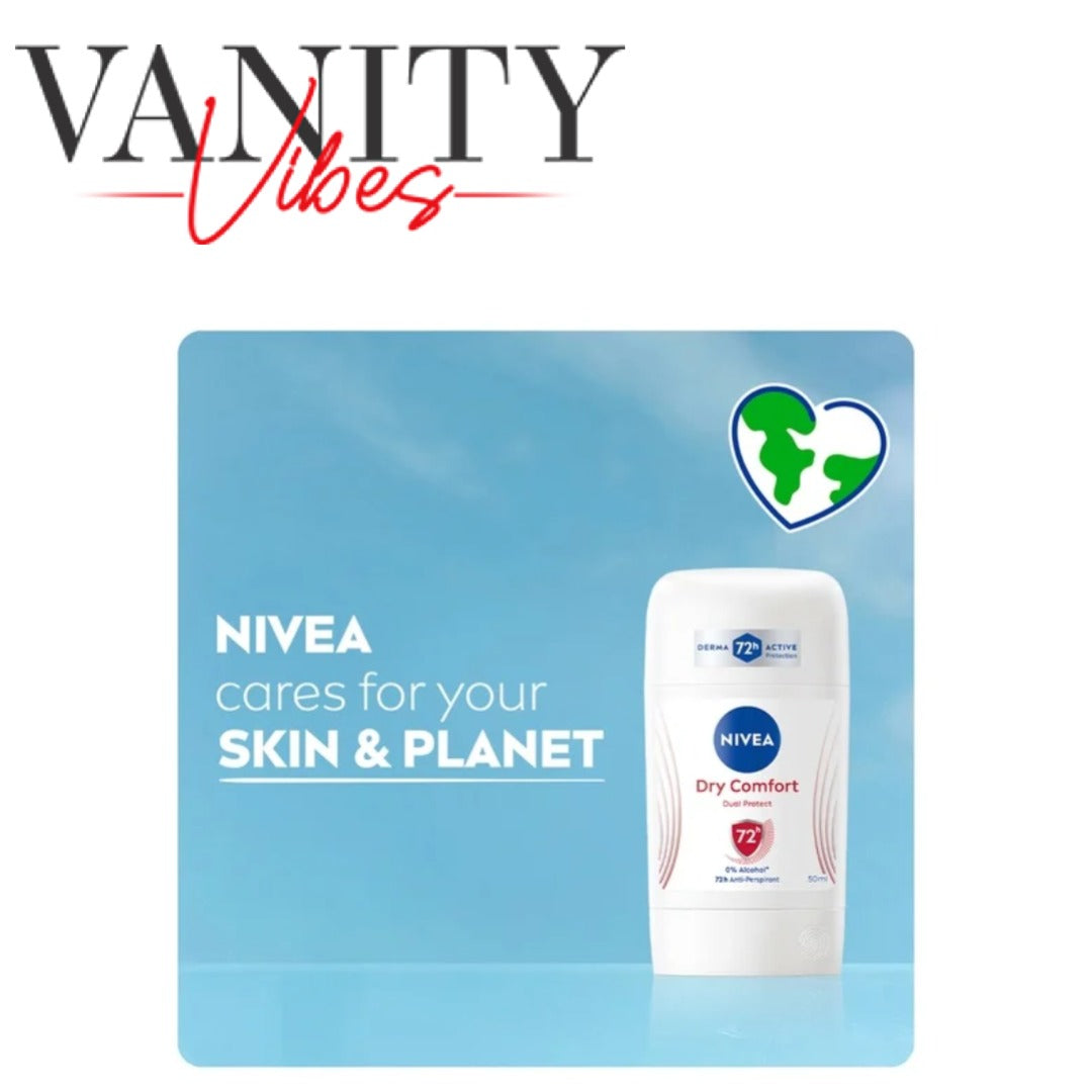 Nivea Dry Comfort Dual Protect Anti-Perspirant Deodorant Stick 50ml