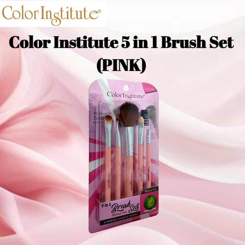 Color Institute 5 in 1 Brush Set (Pink)