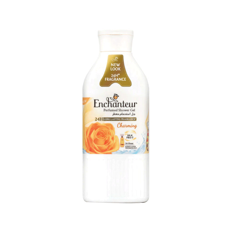 Enchanteur New Look Charming Perfumed Shower Gel 250ml – 24H Long Lasting Fragrance Body Wash for Soft, Smooth & Fragrant Ski