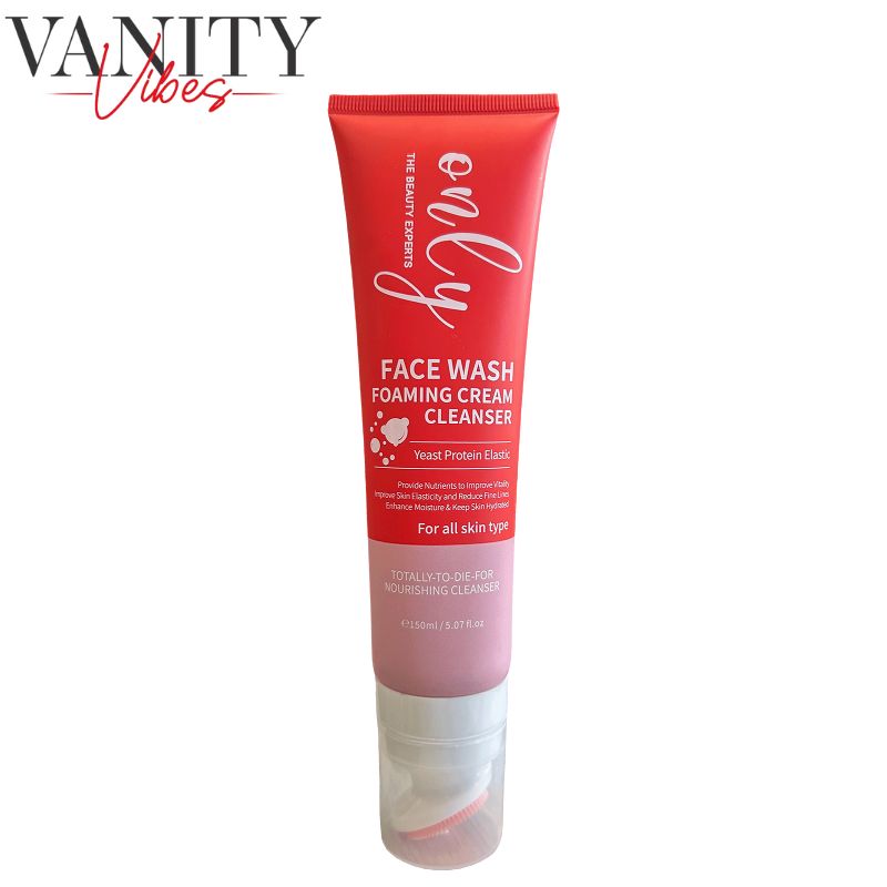 Only The Beauty Experts Face Wash Foaming Cream Cleanser with Yeast Protein & Elastic 150ml Gentle Cleansing & Skin Elasticity