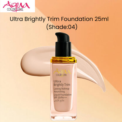 Aqua Color Line Ultra Brightly Trim Foundation 25ml (Shade:04)