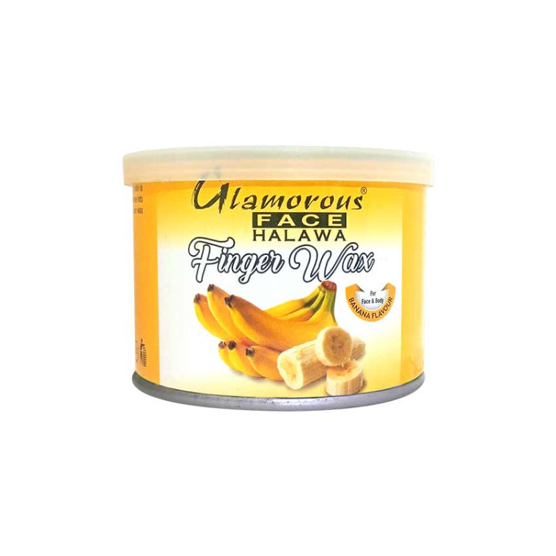 Glamorous Face Tin Finger Wax 250 gm (Banana)