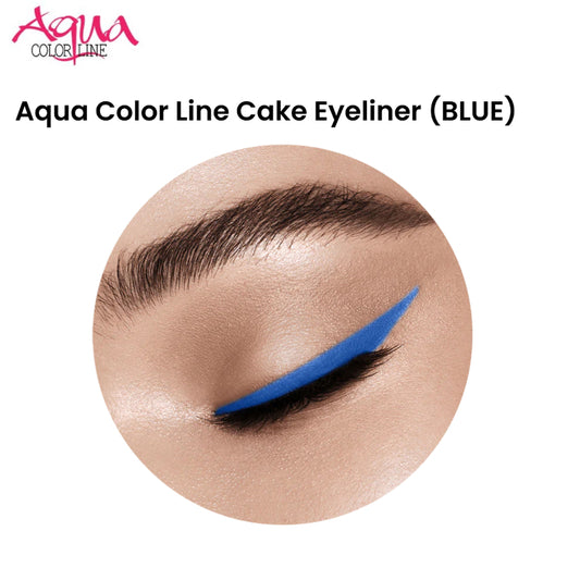 Aqua Color Line Cake Eyeliner (BLUE)