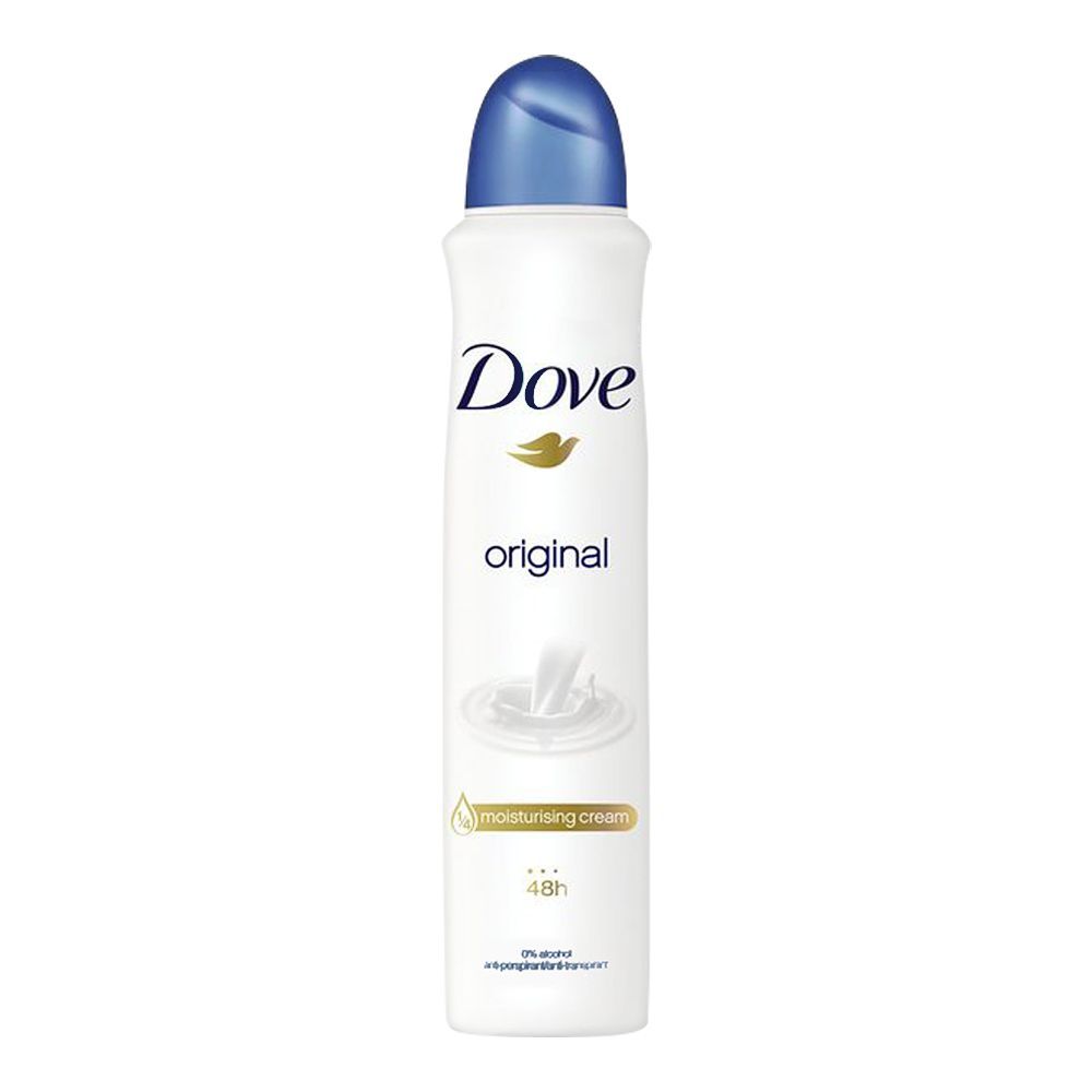 Dove 48H Original Deodorant Spray for Women 150 ml 0% Alcohol & Long-Lasting Freshness