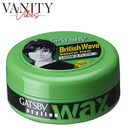Gatsby British Wave Natural Flow Loose & Flow Styling Hair Wax 75gm