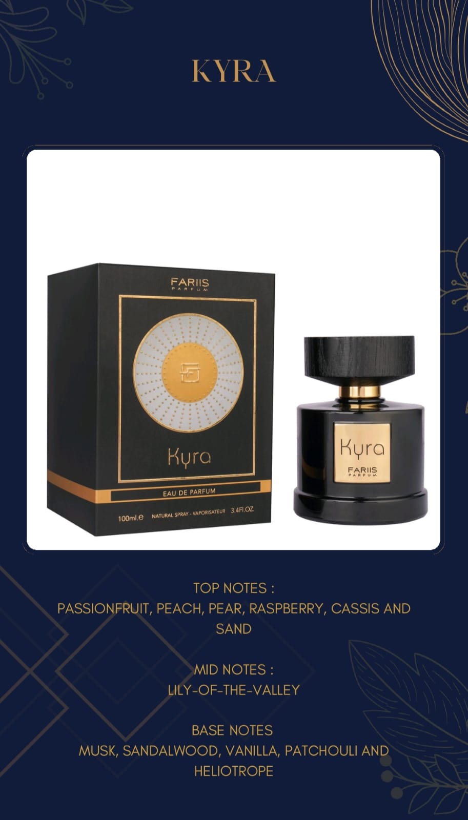 Faris Kyra by Fariis EDP for Women 100ml