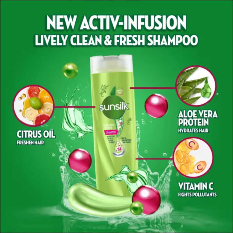 Sunsilk Lively Clean & Fresh Shampoo 160ml
