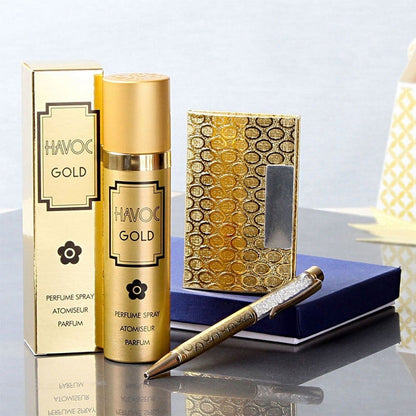 Havoc Gold Perfume Spray Atomiseur Parfum 75ml – Long Lasting Luxury Masculine Fragrance Body Spray