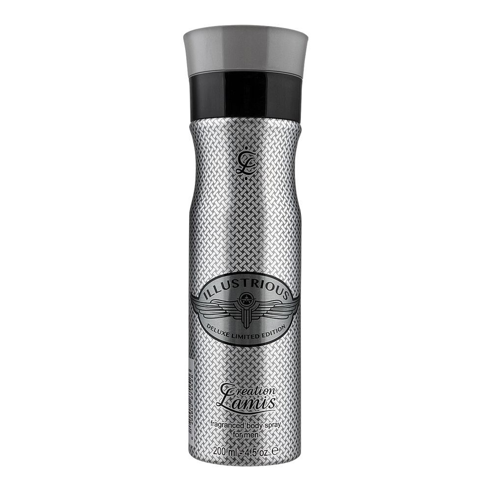 Lamis Creation Illustrious Body Spray 200ml – Long Lasting Fragrance Deodorant Mist for Men & Women, Fresh & Elegant Scent