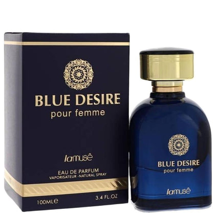 La Muse Blue Desire Pour Femme Eau de Parfum 100ml (Fresh & Captivating Feminine Fragrance)