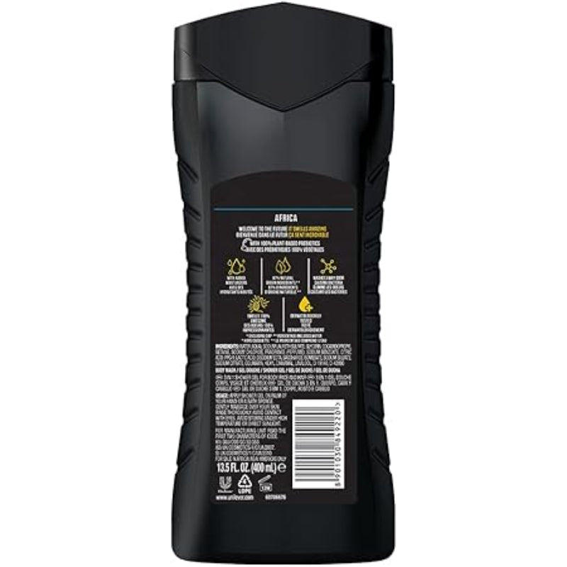 Axe Africa 12h Long Lasting Fragrance 3 In 1 Body Wash 400ml