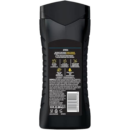 Axe Africa 12h Long Lasting Fragrance 3 In 1 Body Wash 400ml
