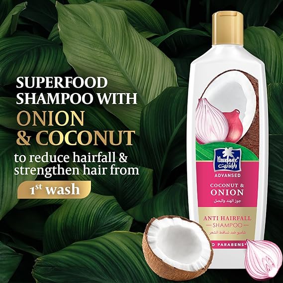 Parachute Adv Coconut & Onion Anti Hairfall Shampoo 340ml