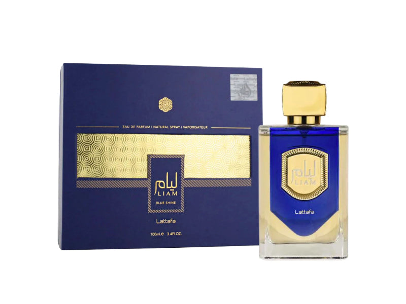 Lattafa Liam Blue Shine Perfume EDP 100ml Long Lasting Arabic Fragrance - Unisex