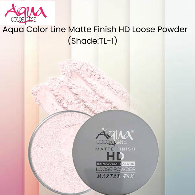 Aqua Color Line Matte Finish HD Loose Powder (Shade:TL-1)