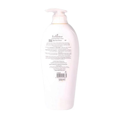 Enchanteur Rose Oud Amour Body Lotion 500ml with Aloe Vera & Olive Butter - Deep Moisturizing Perfumed Lotion for Soft, Smoot