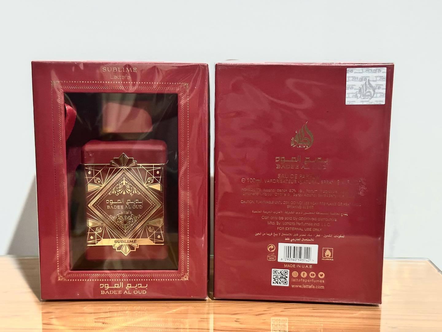 Lattafa Badee Al Oud Sublime Red Eau De Parfum Spray For Women And Men 100ml