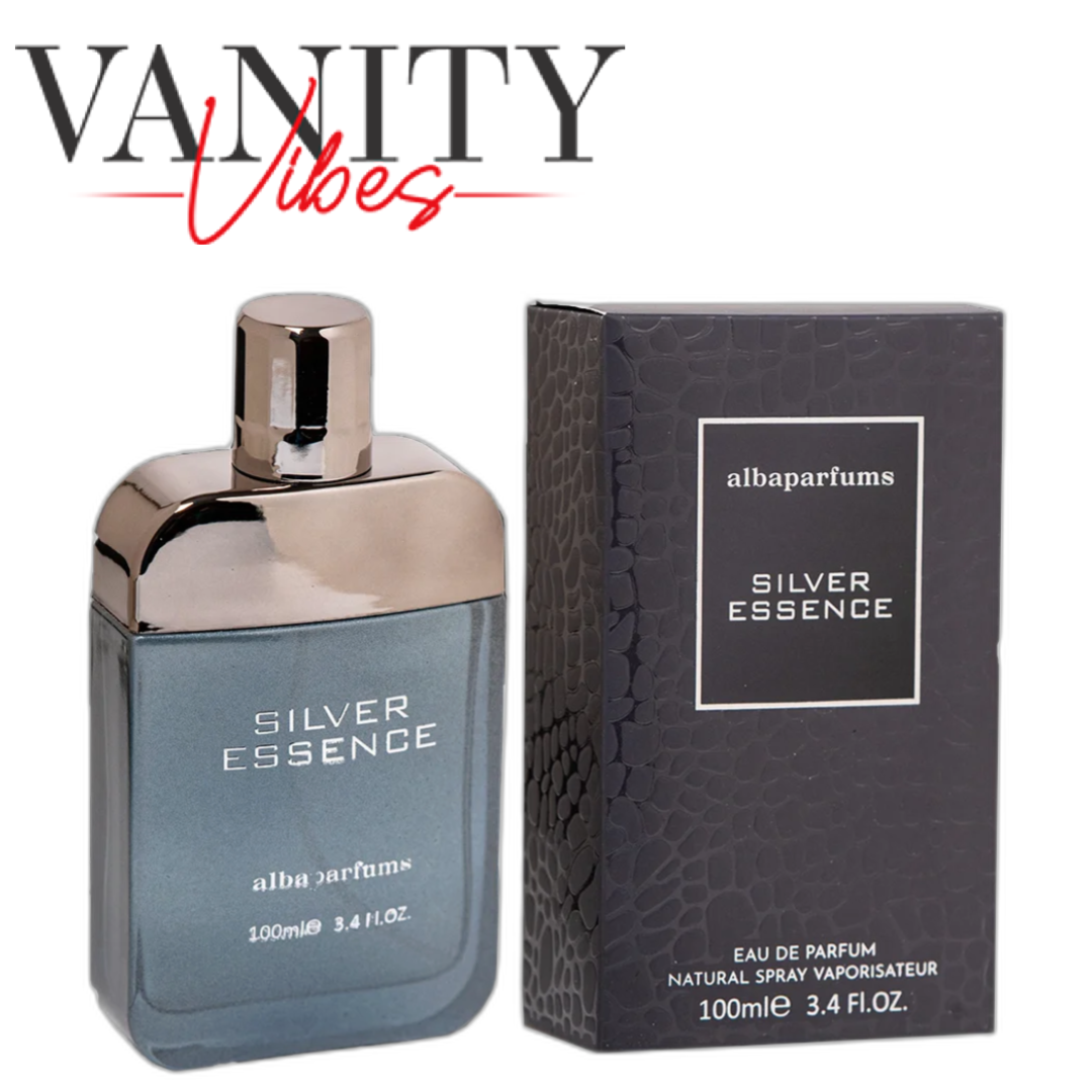 Alba Silver Essence Pour Homme Eau de Parfum 100ml - Long Lasting Perfume for Men