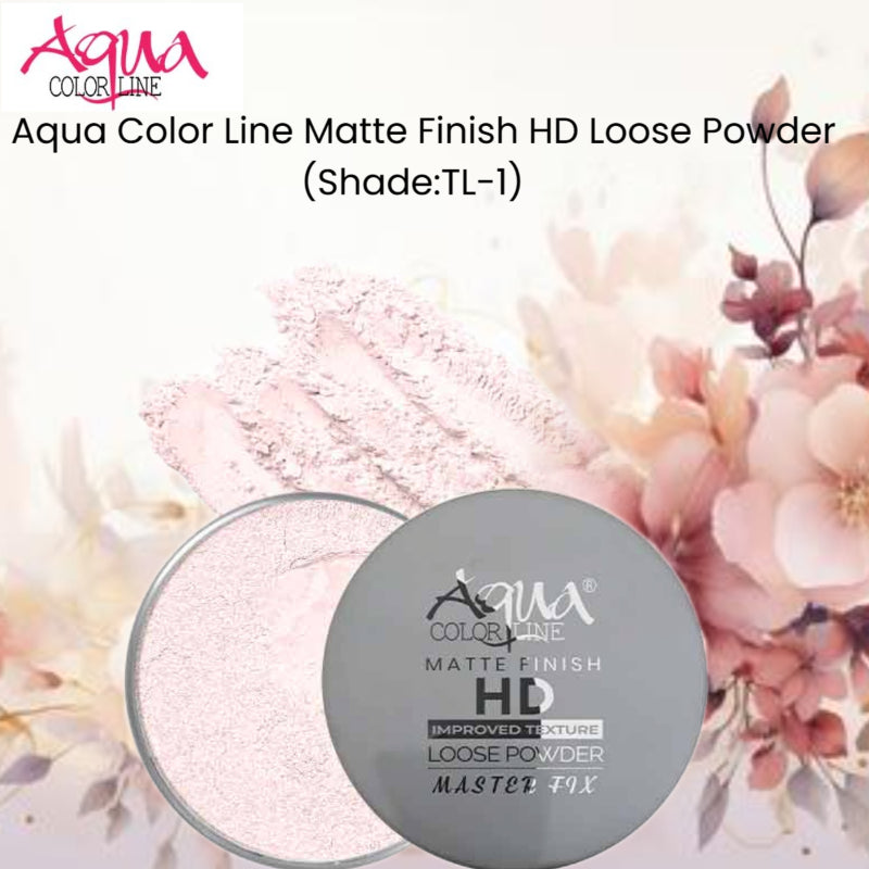 Aqua Color Line Matte Finish HD Loose Powder (Shade:TL-1)