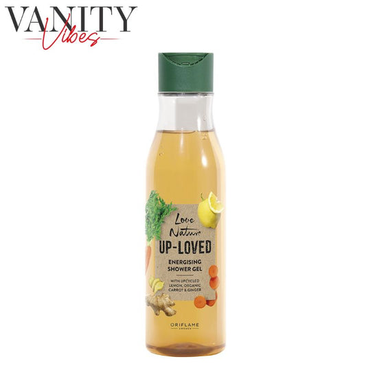 Oriflame Love Nature Up Loved Energising Shower Gel with Upcycled Lemon, Organic Carrot & Ginger 250ml