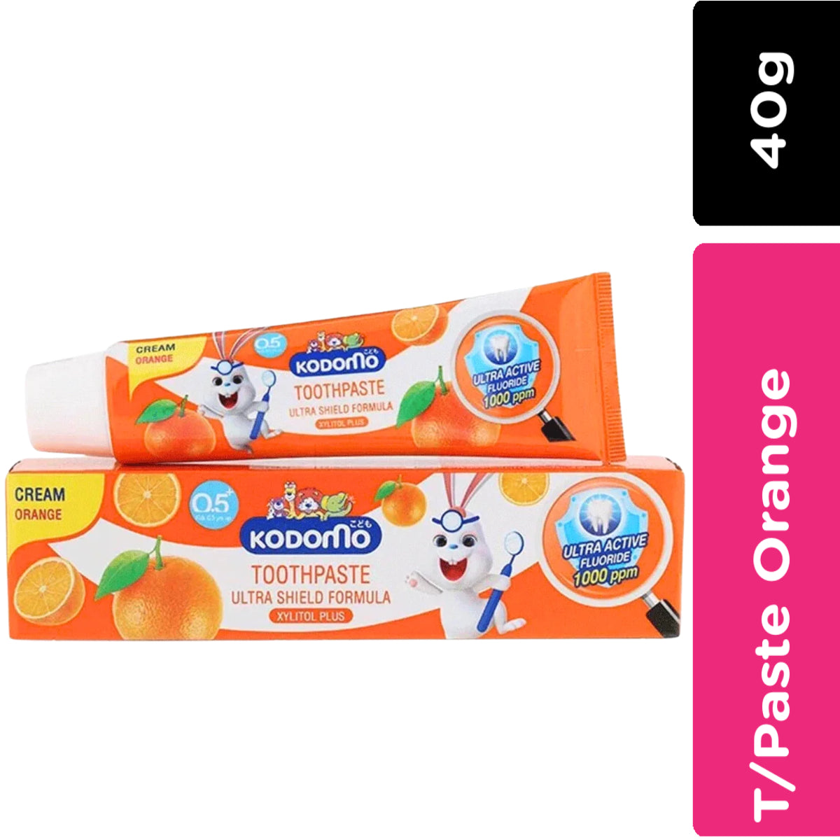 Kodomo Orange 0.5 Yrs Cream Tooth Paste Lion 40g