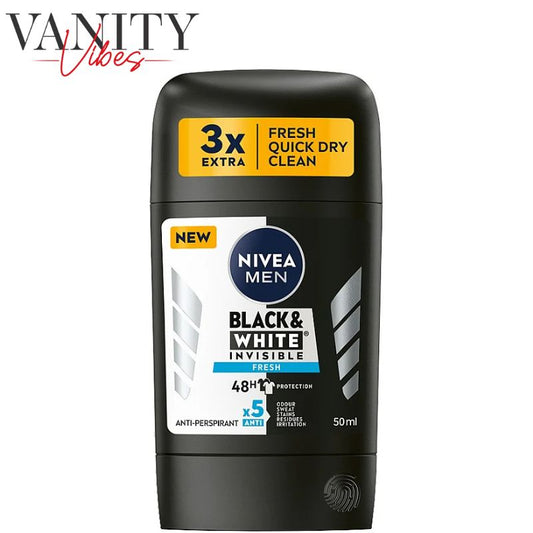 Nivea Men Black & White Invisible Fresh Deodorant Stick 50ml
