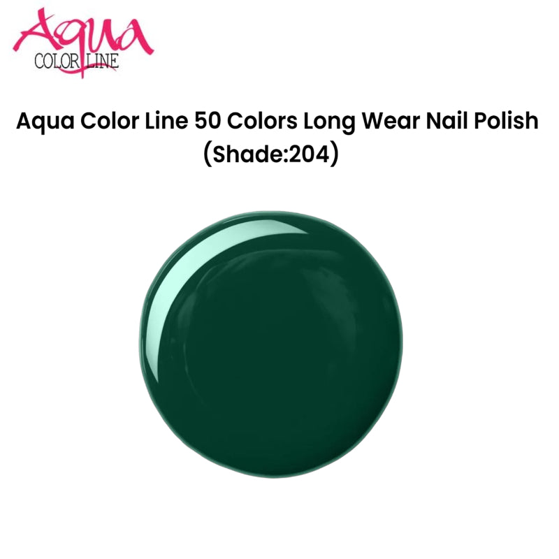 Aqua Color Line 50 Colors Long Wear Nail Polish (Shade:204)