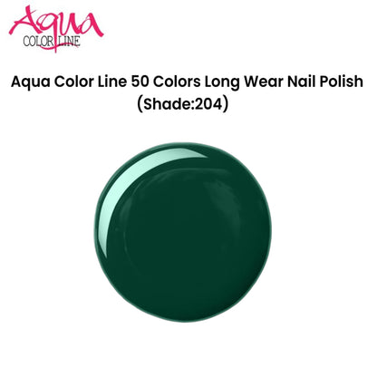 Aqua Color Line 50 Colors Long Wear Nail Polish (Shade:204)