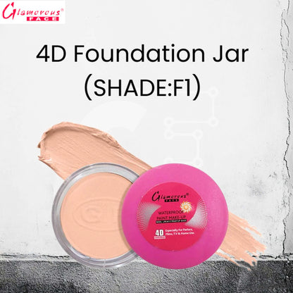 Glamorous Face 4D Foundation Jar (Shade: F1)