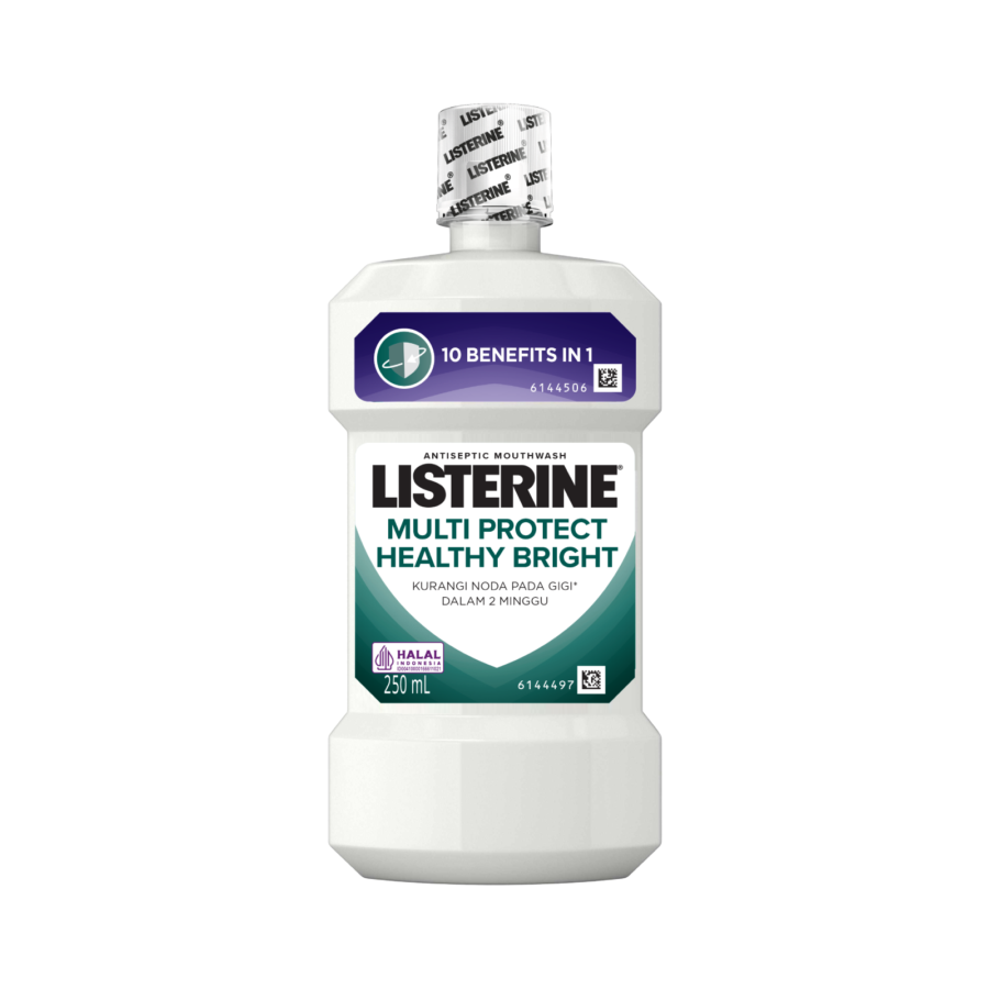Listerine Multi Protect Healthy Bright Antiseptic Mouthwash 250ml Cavity Protection & Fresh Breath