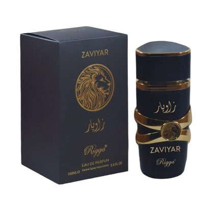 Rigga Zaviyar Black Eau De Parfum 100ml – Long Lasting Deep Woody Spicy Fragrance Perfume for Men Strong Masculine Night Wear