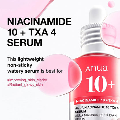 Anua Niacinamide 10% + TXA 4% Serum 30 ml Brightening Care & Dark Spot Correction (K Beauty)