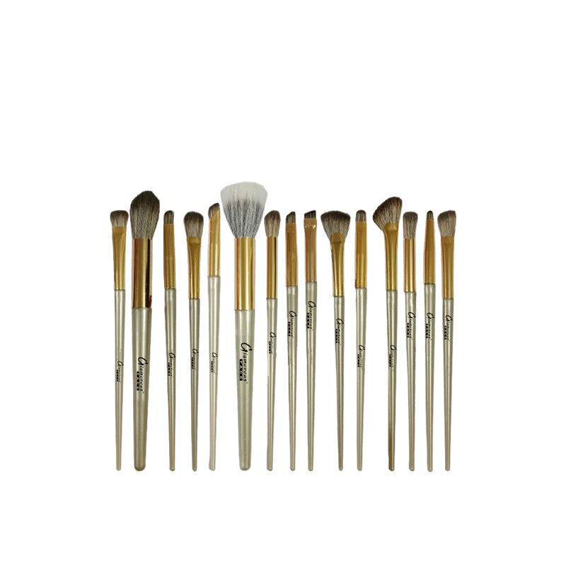 Glamorous Face 15-Piece Eye & Face Makeup Brush Set  Professional Brushes for Flawless Application