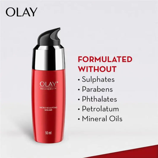Olay Regenerist Micro-Sculpting Serum 50ml - Firms Skin & Reduces the Look of Wrinkles for Youthful, Smooth Skin