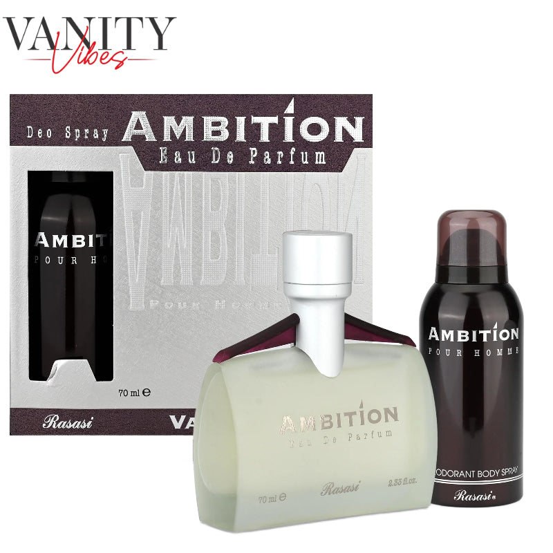 AMBITION EDP MEN 70ml + AMBITION DEO 150ml by RASASI for Men