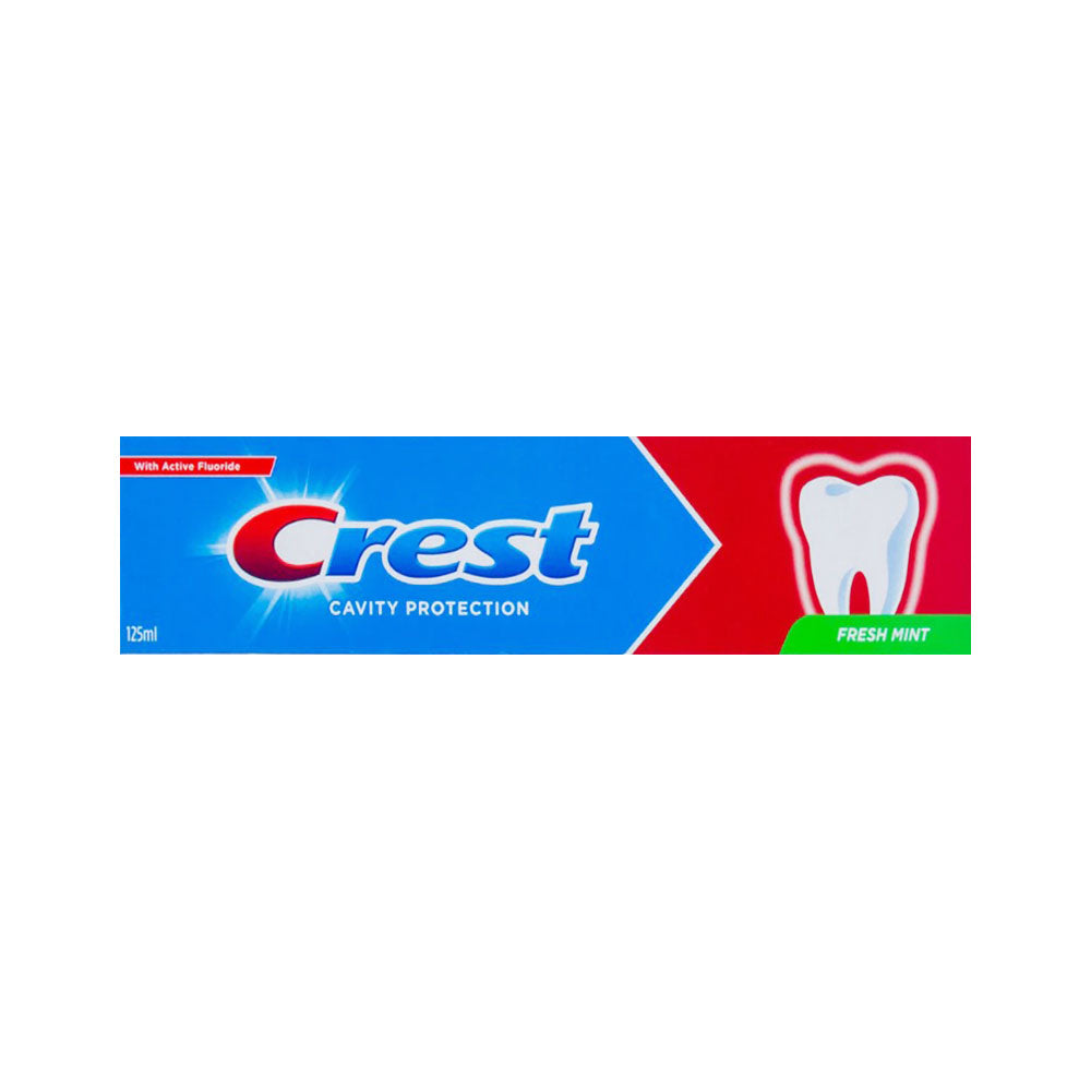 Crest Fresh Mint Toothpaste 125ml Strong Cavity Protection & Fresh Breath