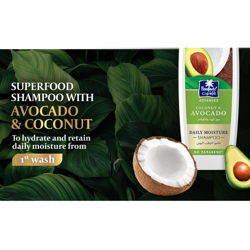 Parachute Adv Coconut & Avocado Daily Moisture Shampoo 340ml