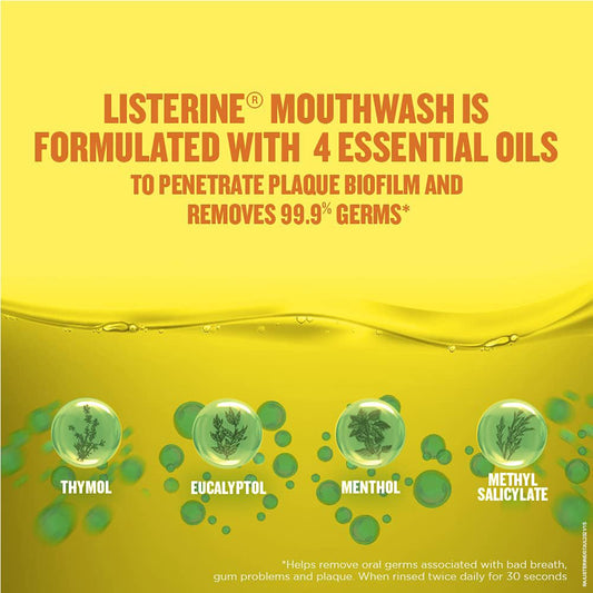 Listerine Original Mouthwash 250ml Powerful Germ Protection & Fresh Breath