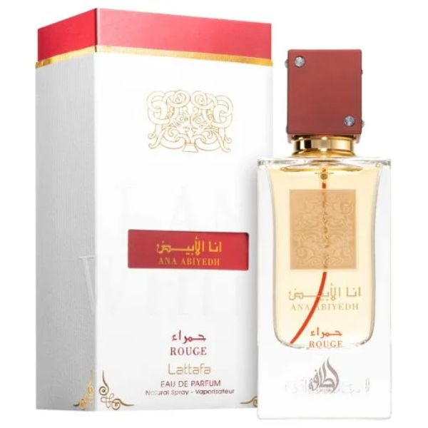 Lattafa Ana Abiyedh Rouge Eau De Parfum 60ml – Long Lasting Elegant Unisex Fragrance for Men & Women