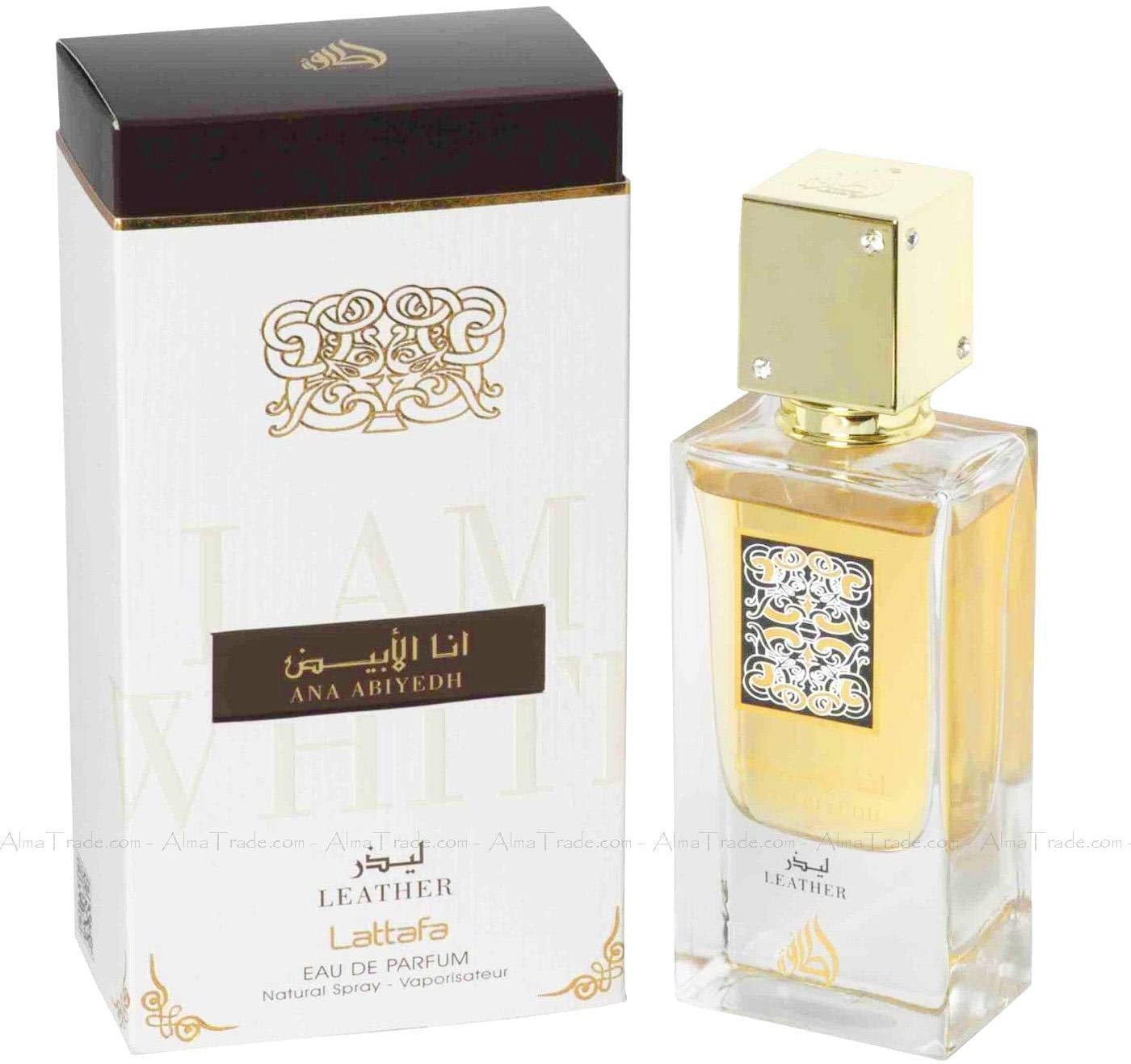 Lattafa Ana Abiyedh Leather Perfumes For Women And Men  Eau De Parfum Spray 60ml