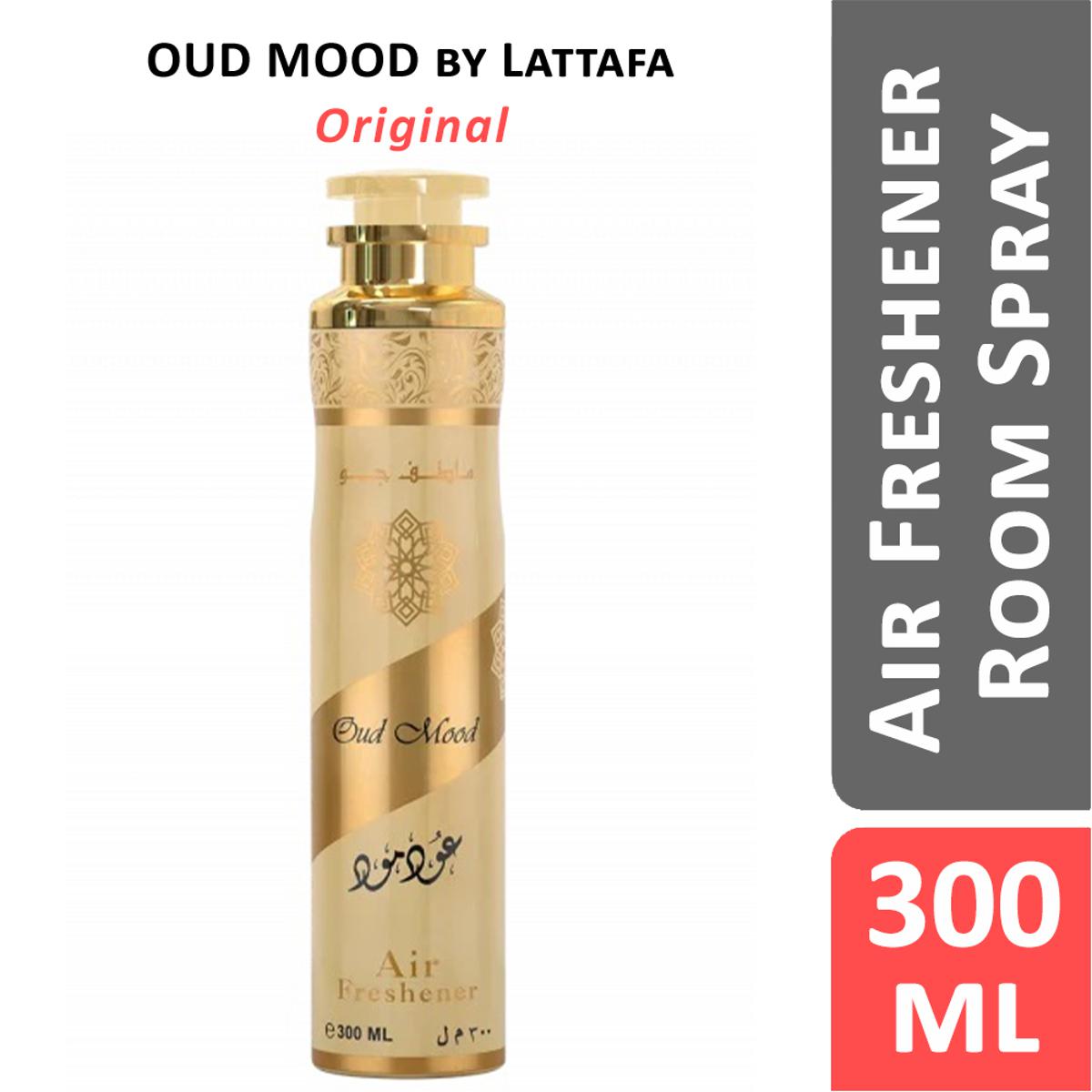 Lattafa Oud Mood Air Freshener 300 ml Rich Oud Home Fragrance & Long‑Lasting Freshness