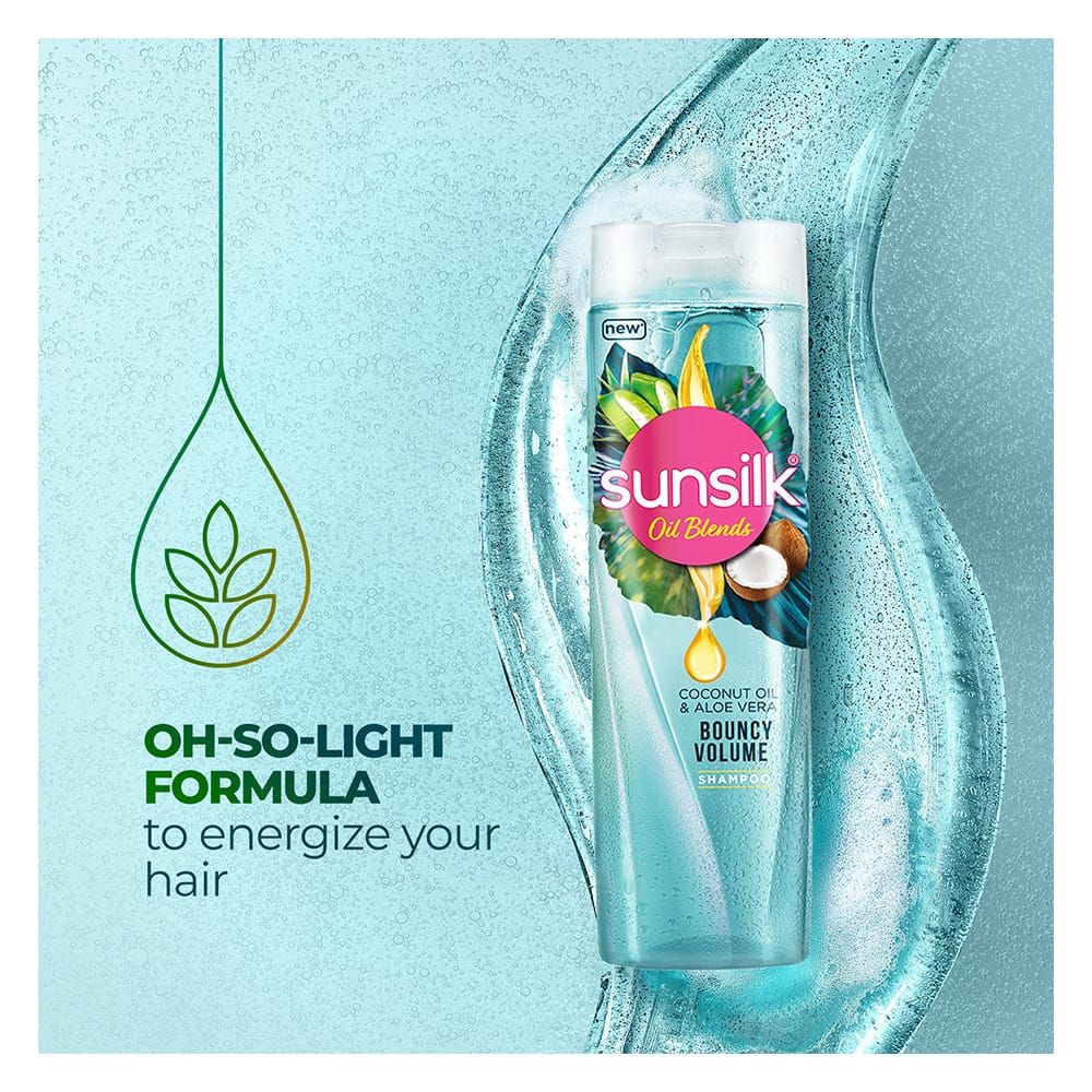 Sunsilk Coconut Oil and Aloe Vera Bouncy Volume Shampoo 380ml