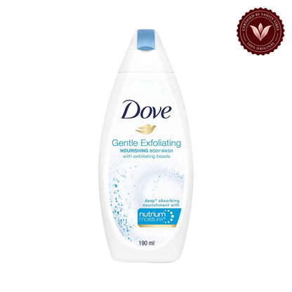 Dove Gentle Exfoliating Nourishing Body Wash — front view, white background