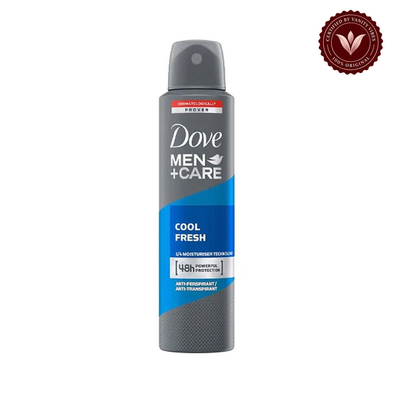 Dove Men+Care Cool Fresh Anti-Perspirant Deodorant Spray for Men 250ml — alternate view, white background
